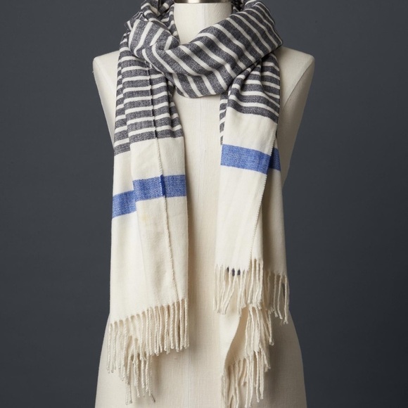 Gap Cozy Breton Stripe Scarf Wrap - Picture 1 of 5